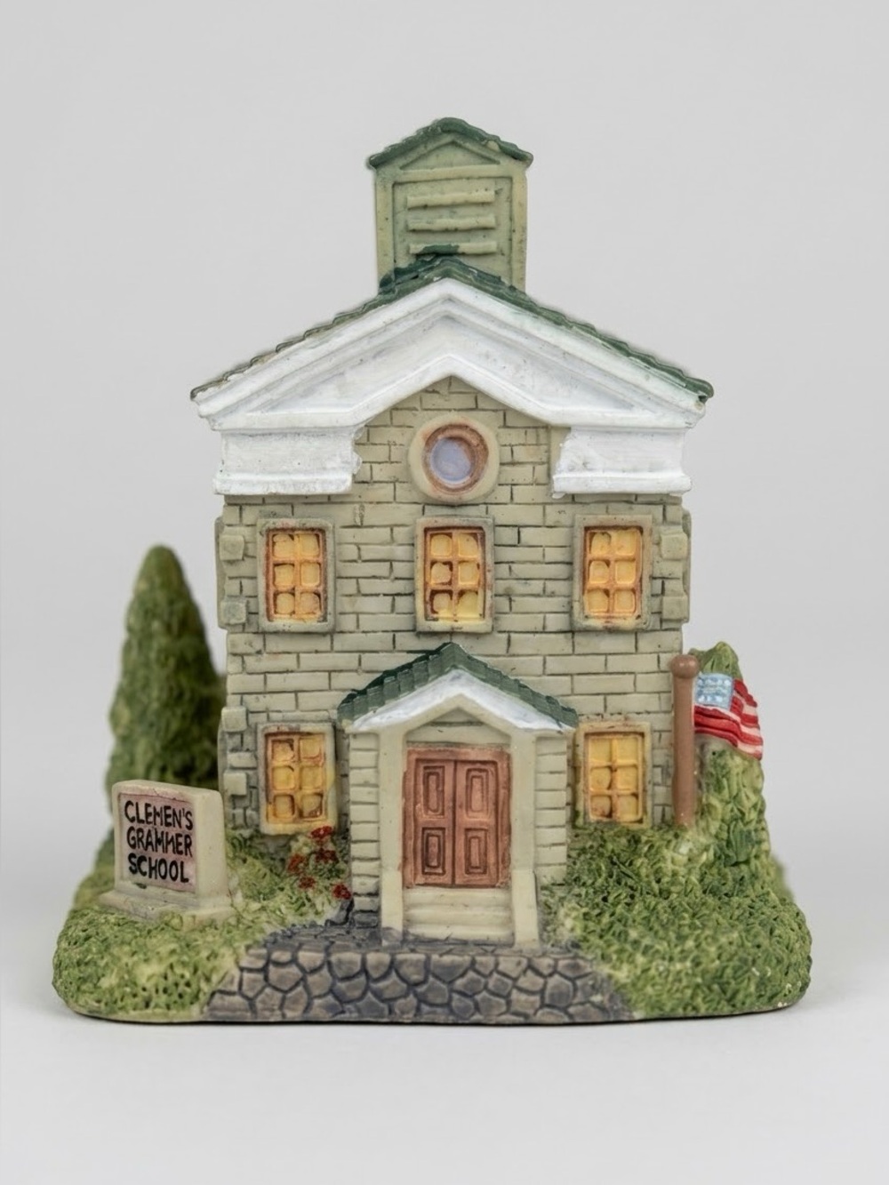 Liberty Falls The Clemen’s School Vintage Village Building AH63 NIB